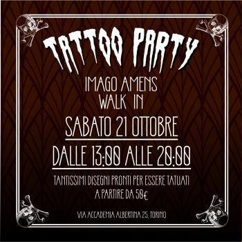 TATTOO PARTY WALK- IN 21 OTTOBRE 2023