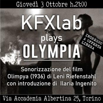 EVENTO PASSATO / KFXlab plays Olympia