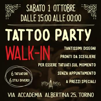 EVENTO PASSATO / TATTOO PARTY WALK-IN