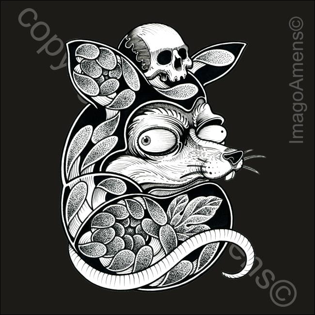 Daruma Mouse / T-Shirt - 4